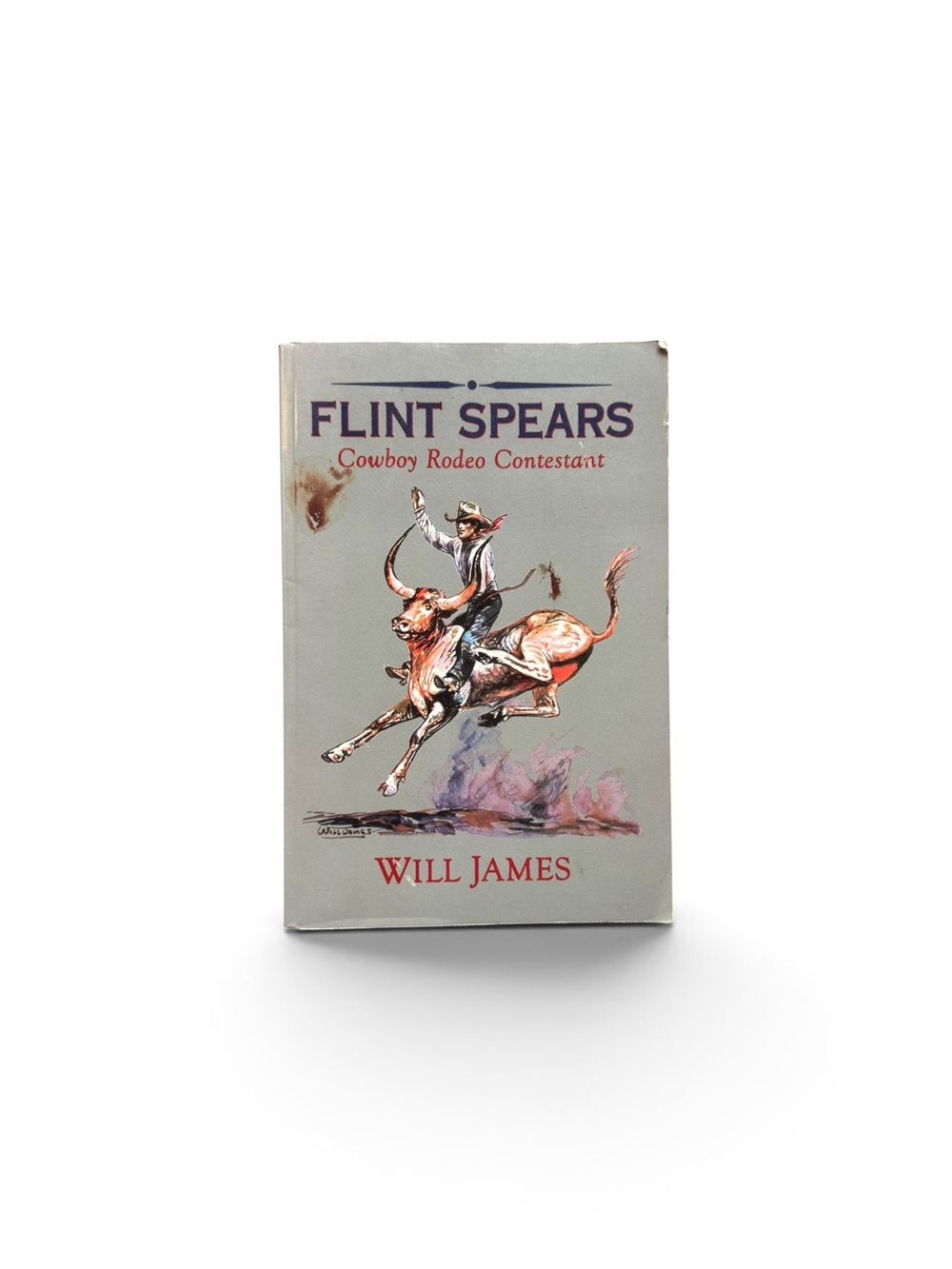 Source Unknown Flint Spears Paperback with Rodeo Illustration - White and Brown